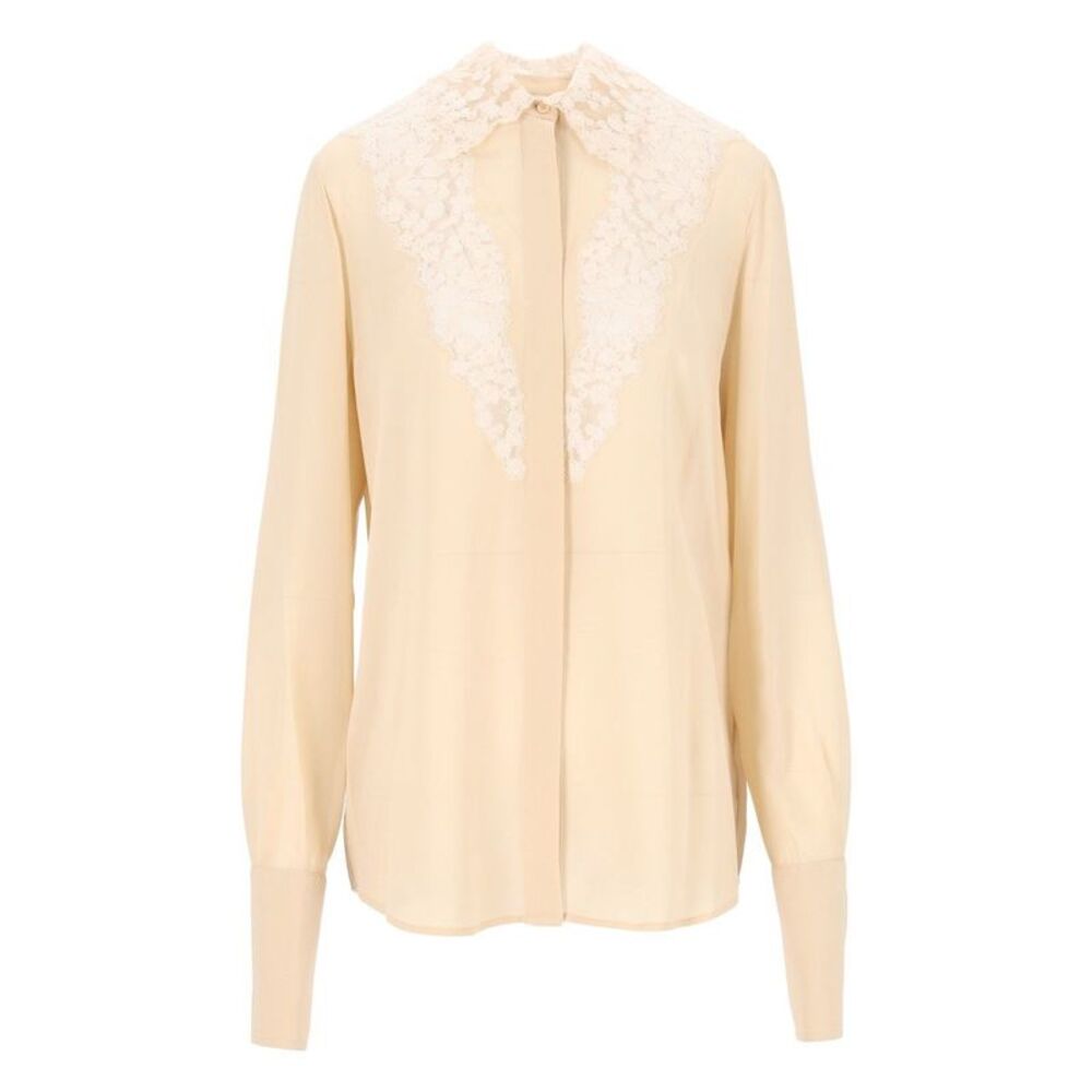 Fendi Women Fendi Women Parchment-Colored Georgette Shirt